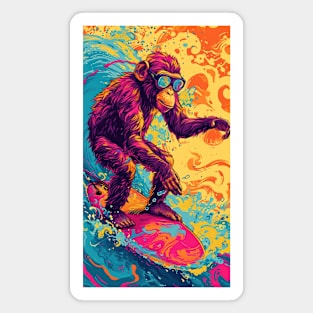 The Surfing Monkey Magnet